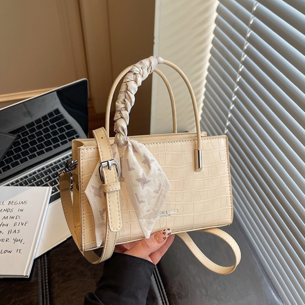 Novera Croc-Embossed Mini Shoulder Bag