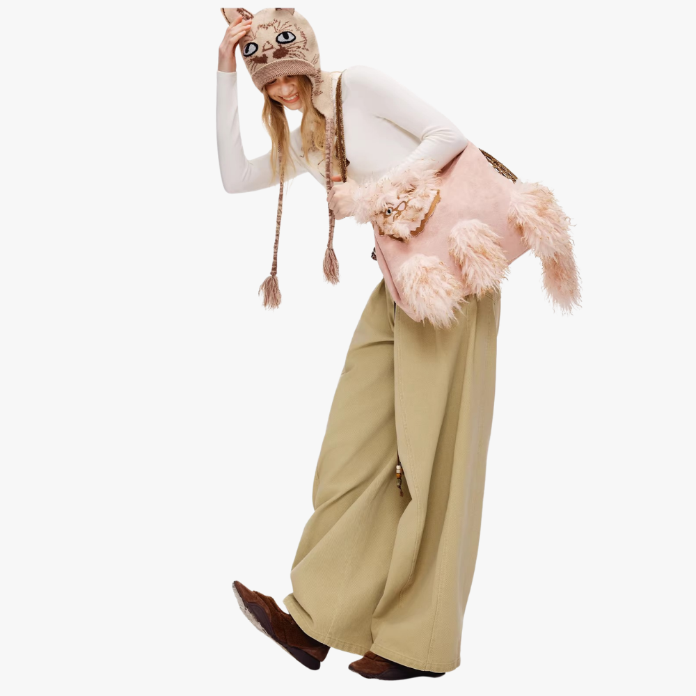 Félinea Faux Fur Cat Shoulder Bag
