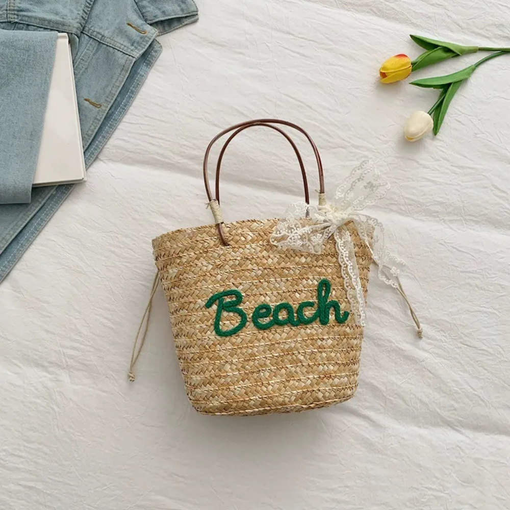 Marcelline Woven Mini Tote Bag
