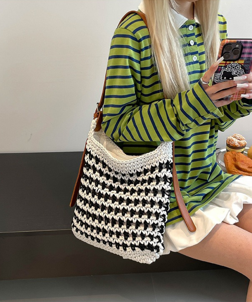 Briselia Woven Shoulder Bag