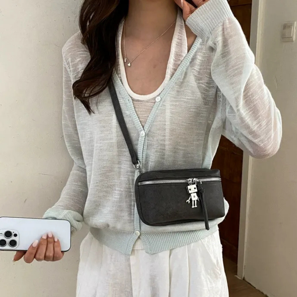 Tinnia Robot Charm Crossbody Bag