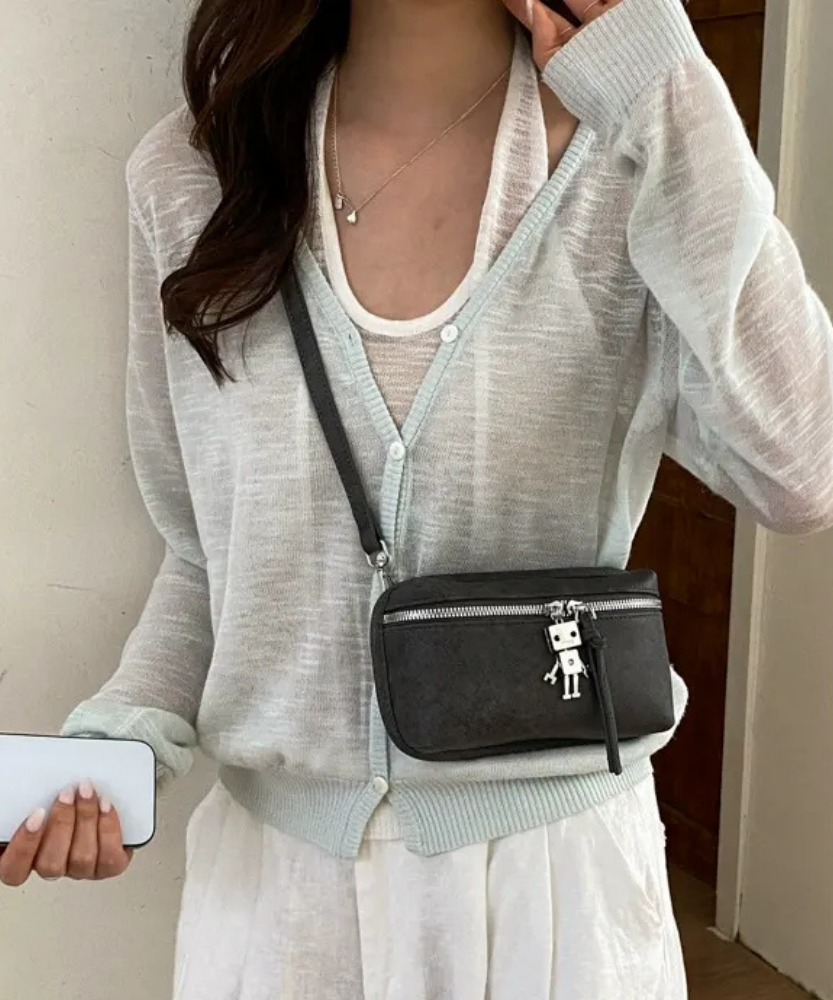 Tinnia Robot Charm Crossbody Bag