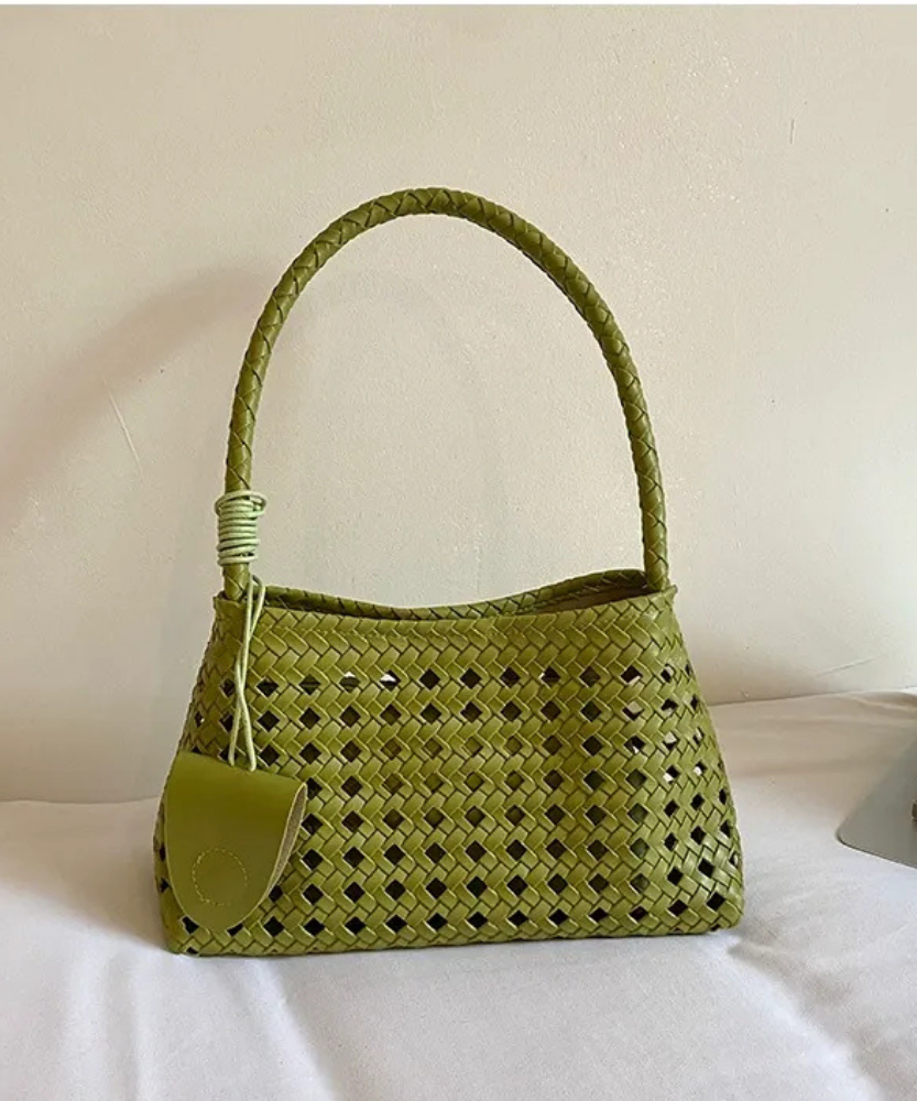 Tesoria Woven Shoulder Bag
