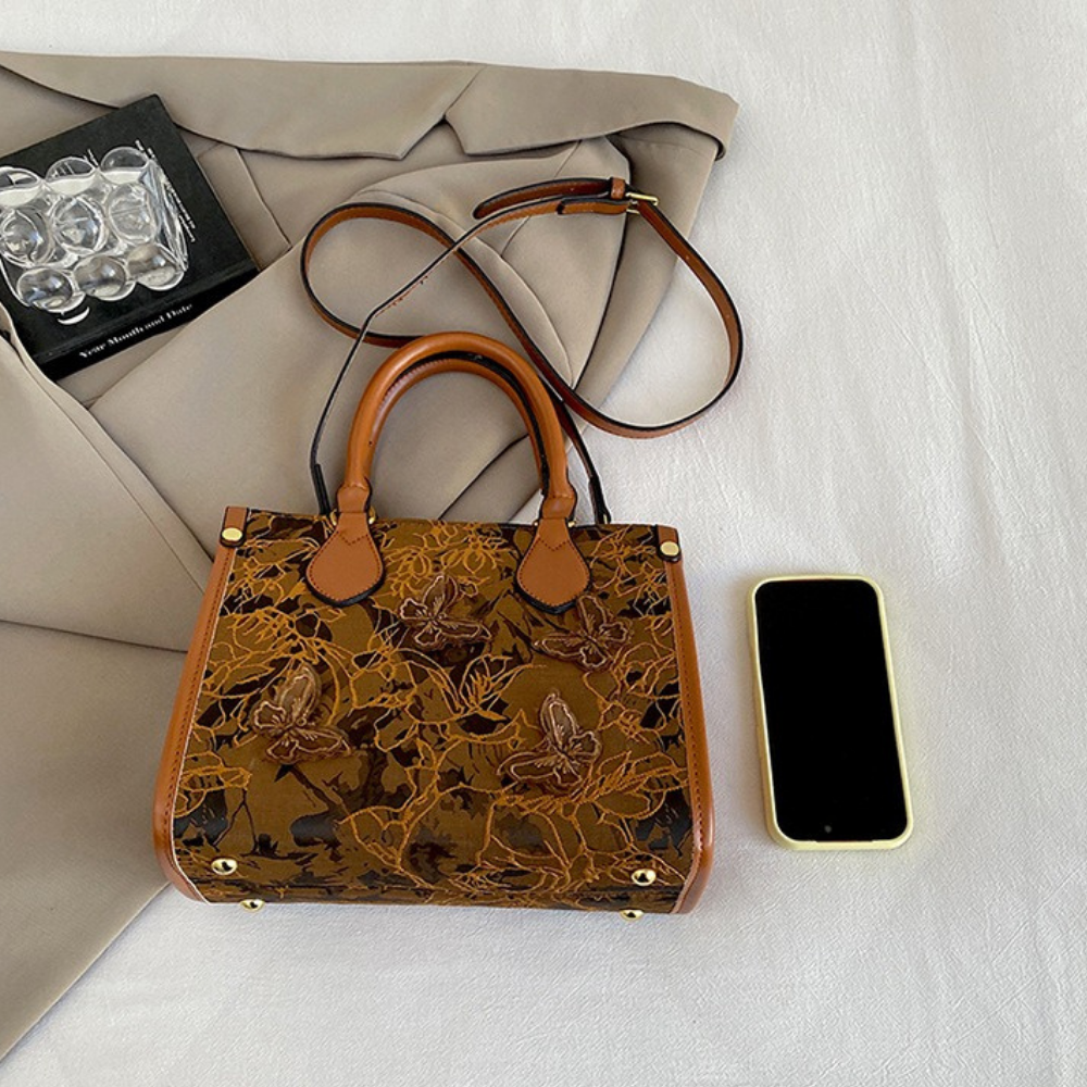 Evarielle Floral Lace Satchel Bag