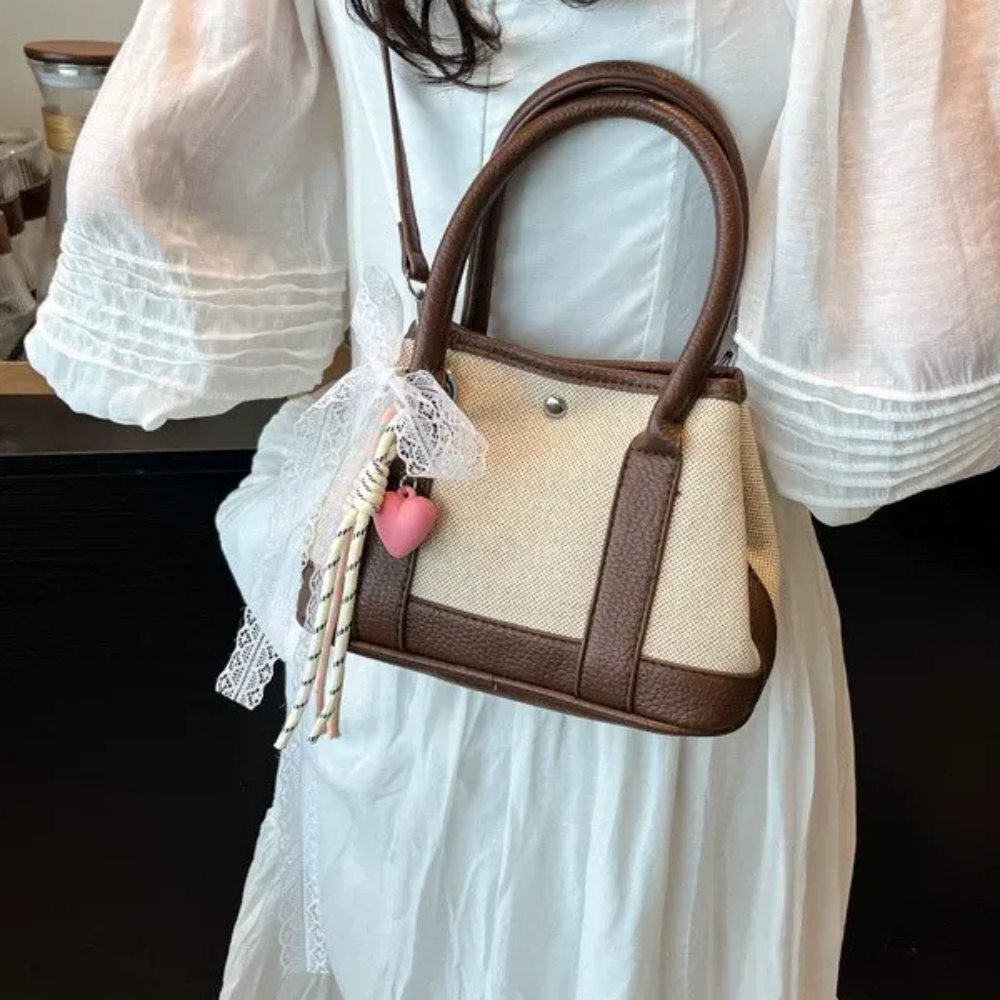 Liorvane Lace Charm Mini Handbag