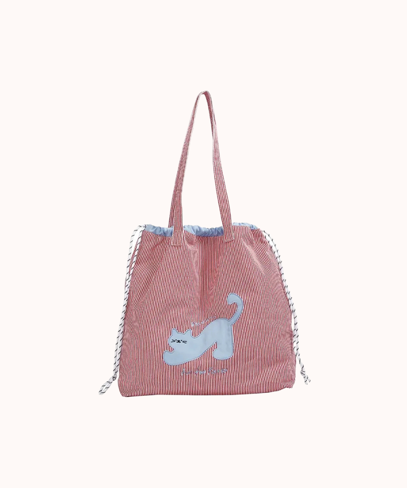 Zephyra Cat Patch Tote Bag
