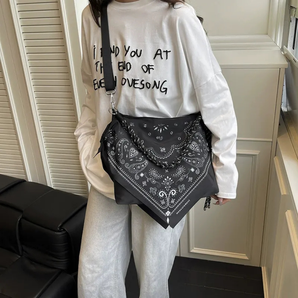 Noctelle Bandana Print Shoulder Bag