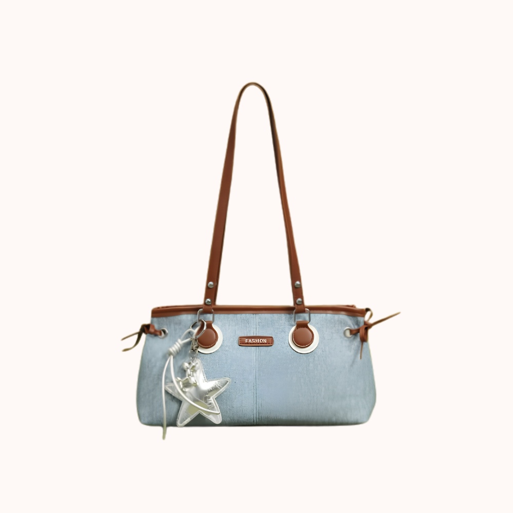 Avelora Contrast Strap Shoulder Bag