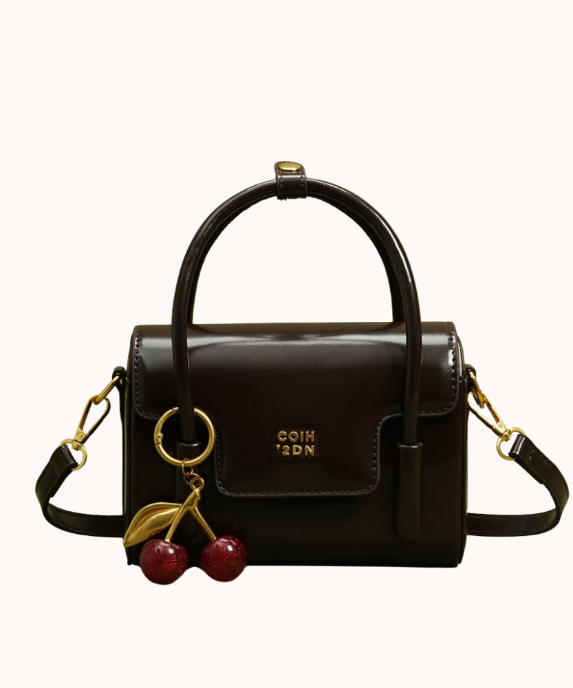 Cerise Cherry Charm Mini Handbag