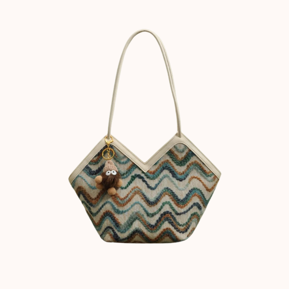 Délaine Woven Tote Bag