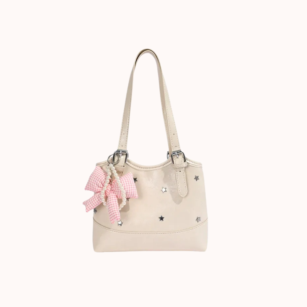 Perlisa Bow Charm Shoulder Bag
