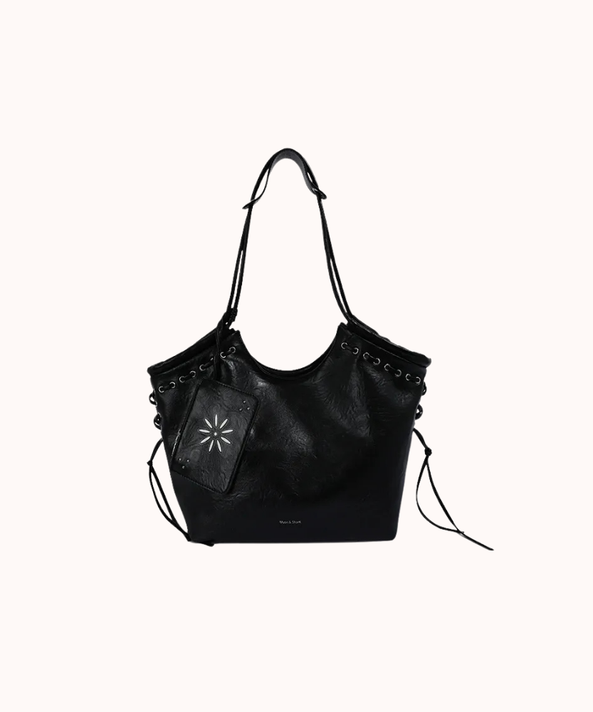 Bravelle Lace-Up Shoulder Bag