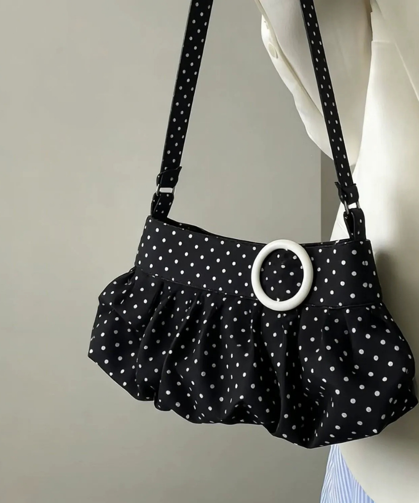 Taviola Polka Dot Shoulder Bag