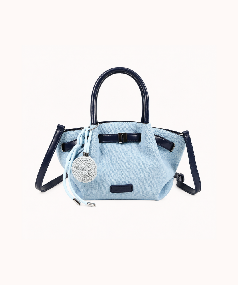 Dovela Contrast-Trim Mini Handbag
