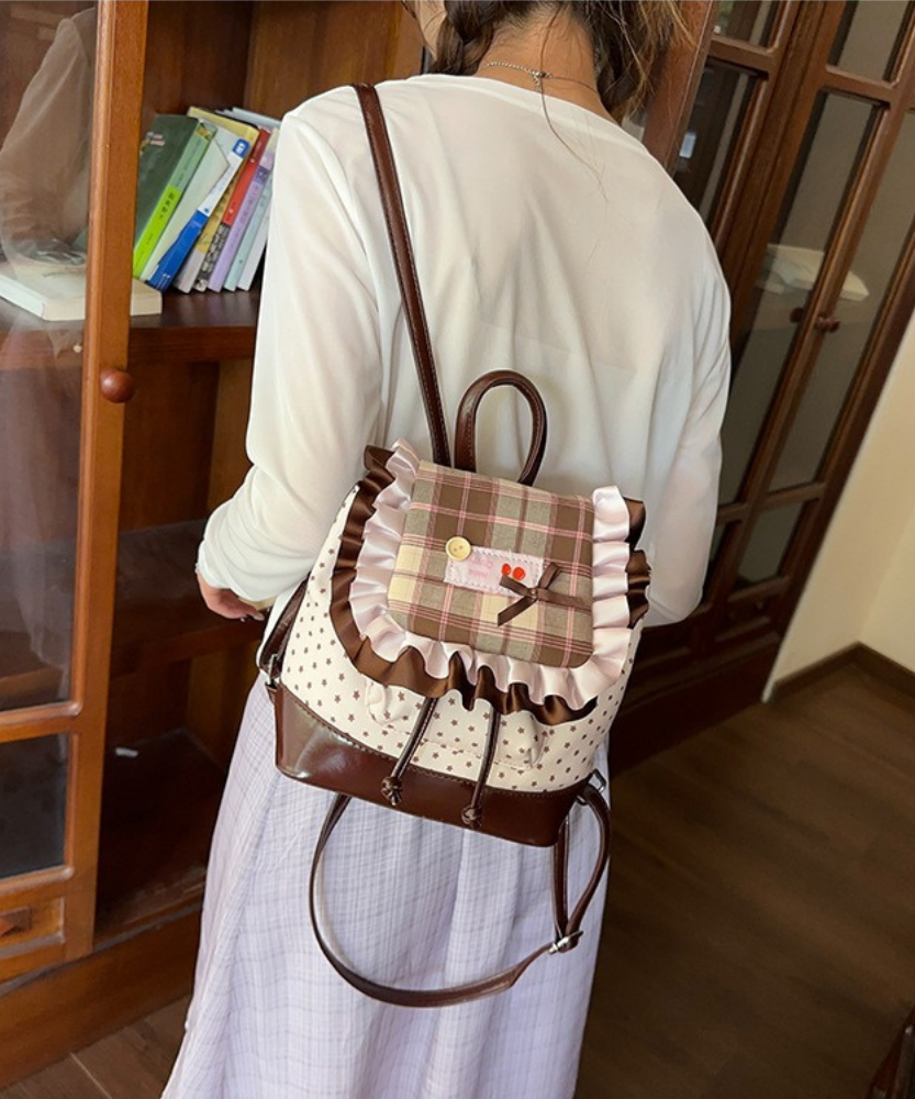 Thessa Ruffled Mini Backpack