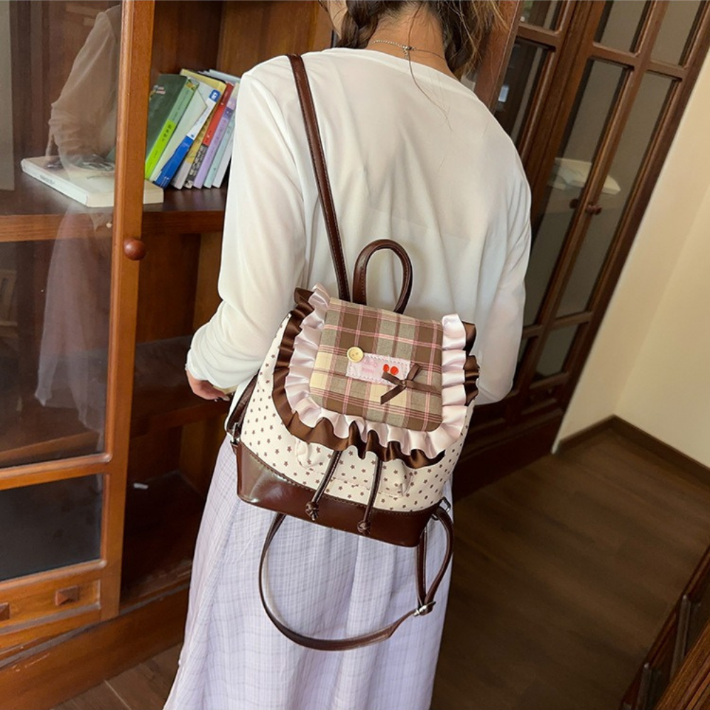 Thessa Ruffled Mini Backpack