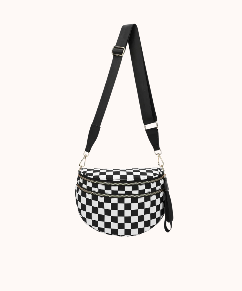 Valla Checkered Crossbody Bag