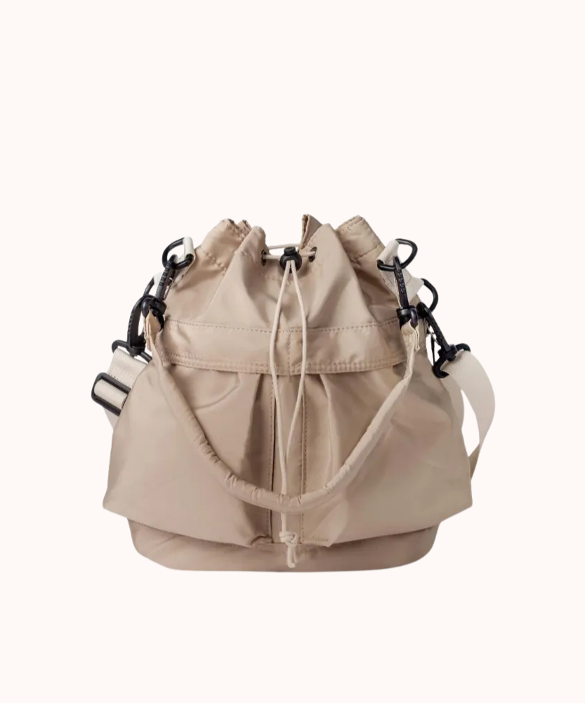 Bellance Vegan Leather Crossbody Bucket Bag