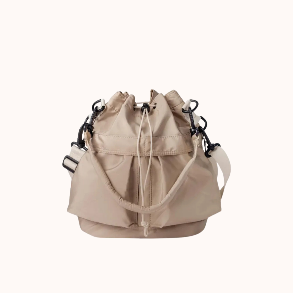 Bellance Vegan Leather Crossbody Bucket Bag