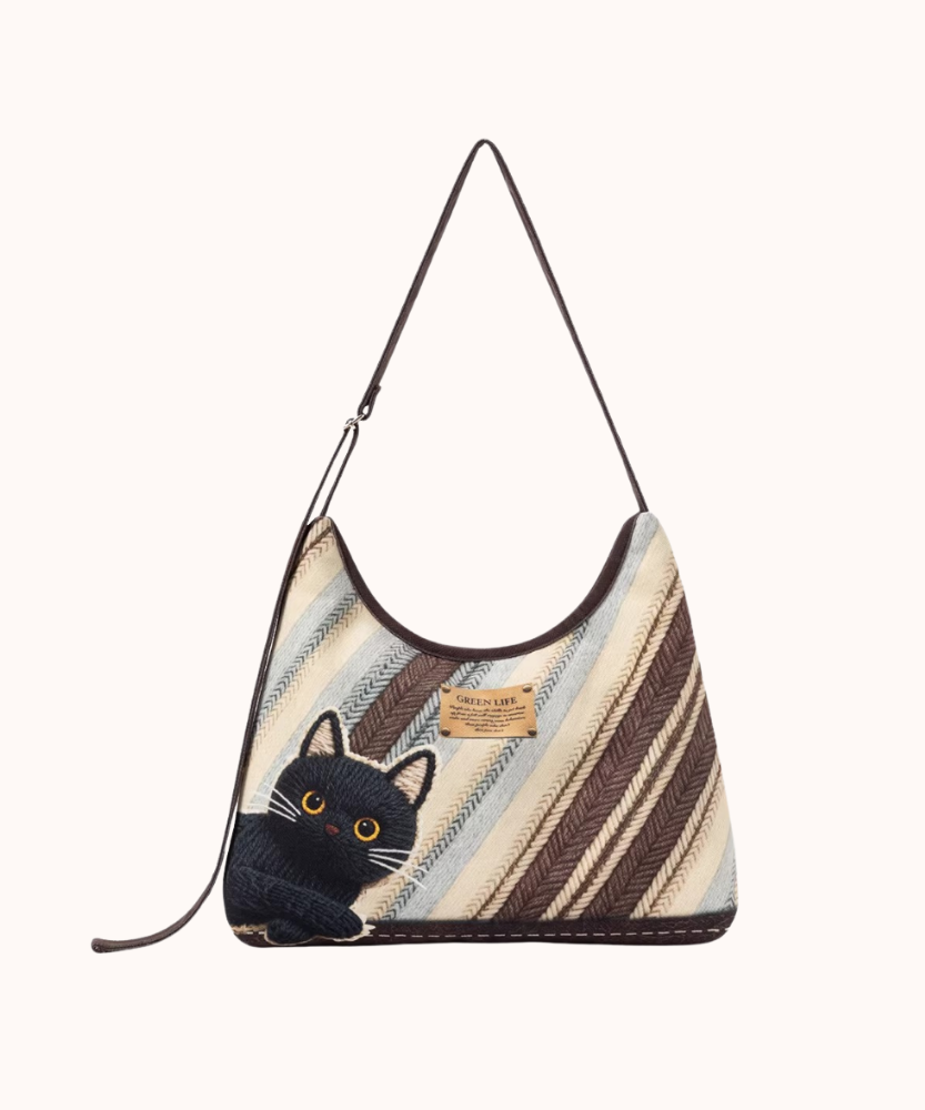 Mistrielle Cat Motif Shoulder Bag
