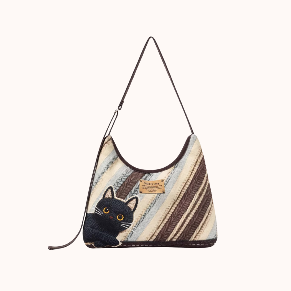 Mistrielle Cat Motif Shoulder Bag