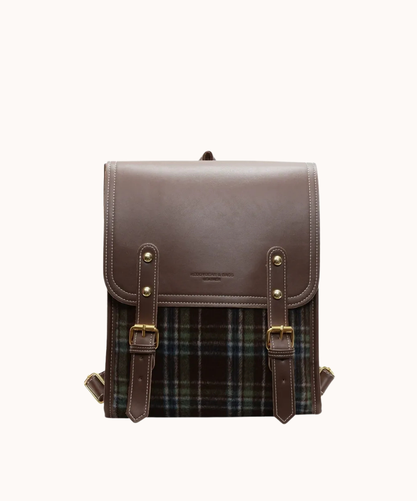 Kavira Plaid Backpack