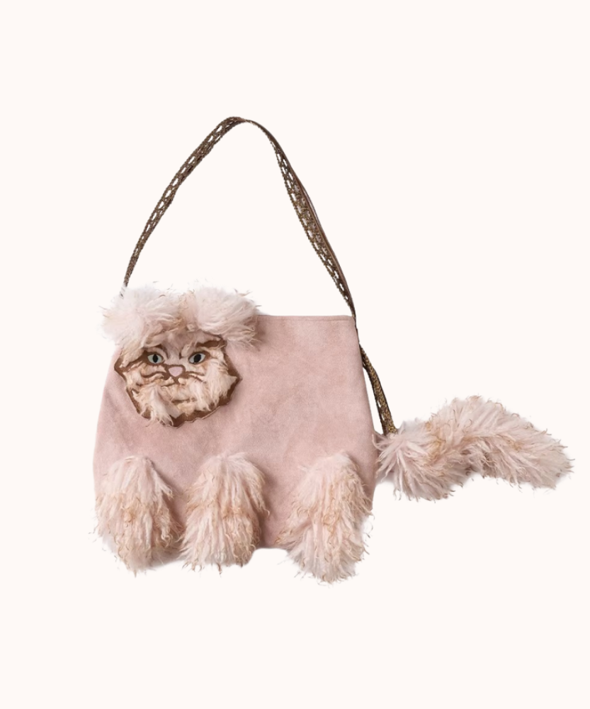 Félinea Faux Fur Cat Shoulder Bag