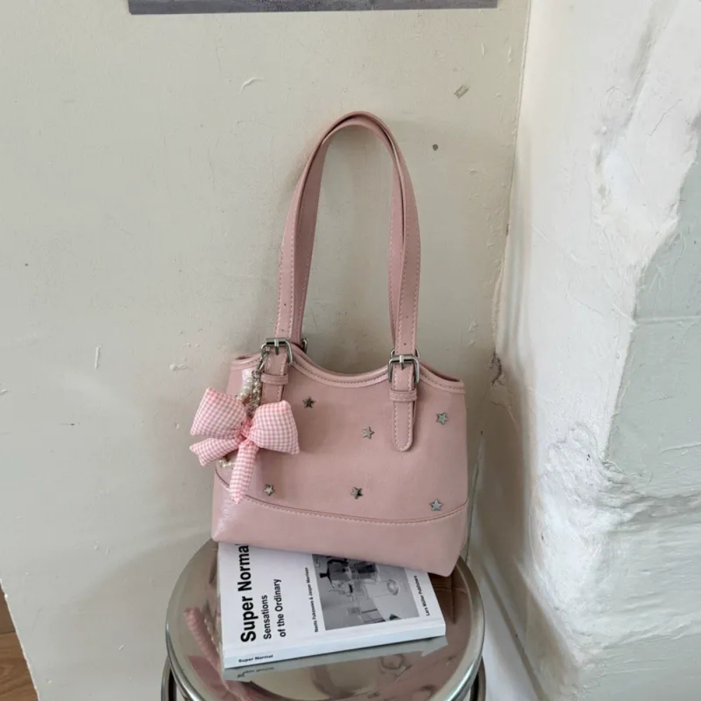Perlisa Bow Charm Shoulder Bag