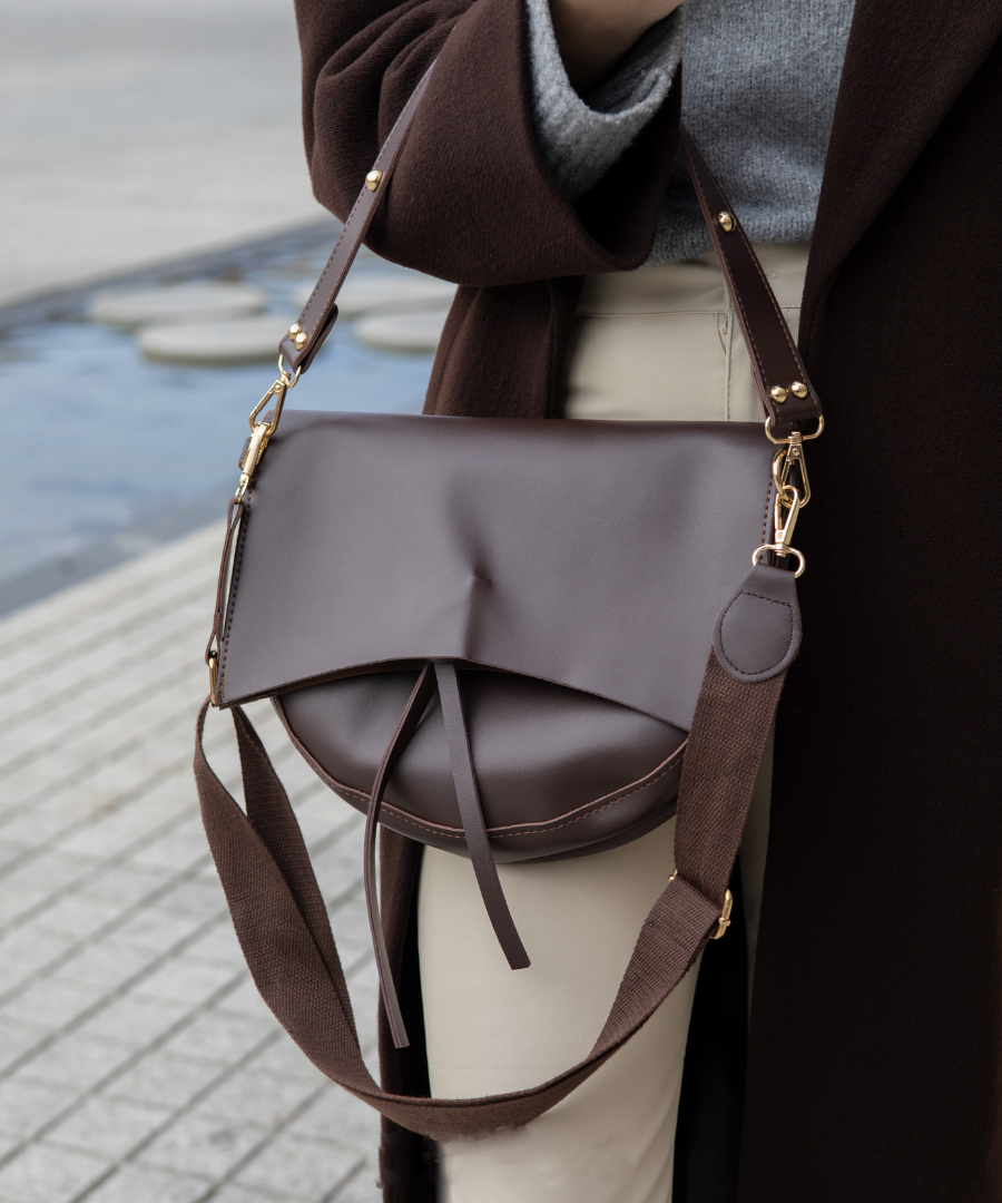 Aurore Vegan Leather Crossbody Bag