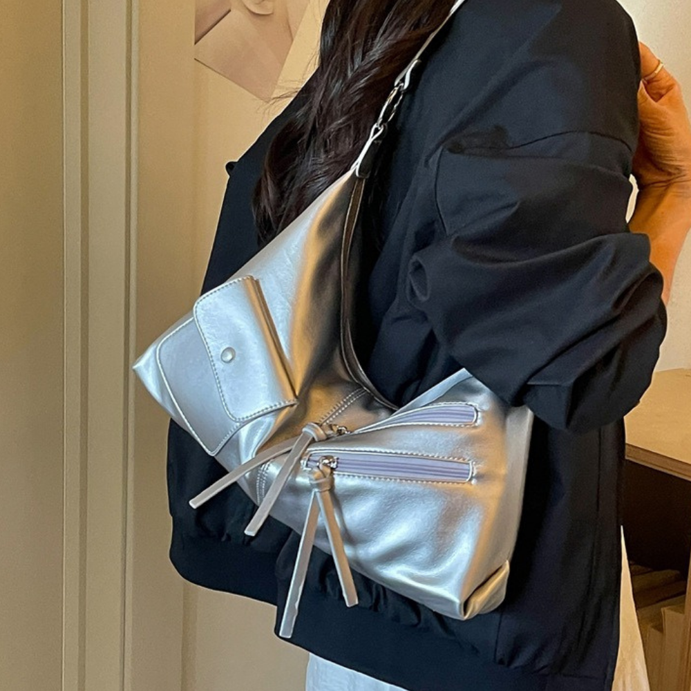 Tazielle Zip Pocket Shoulder Bag