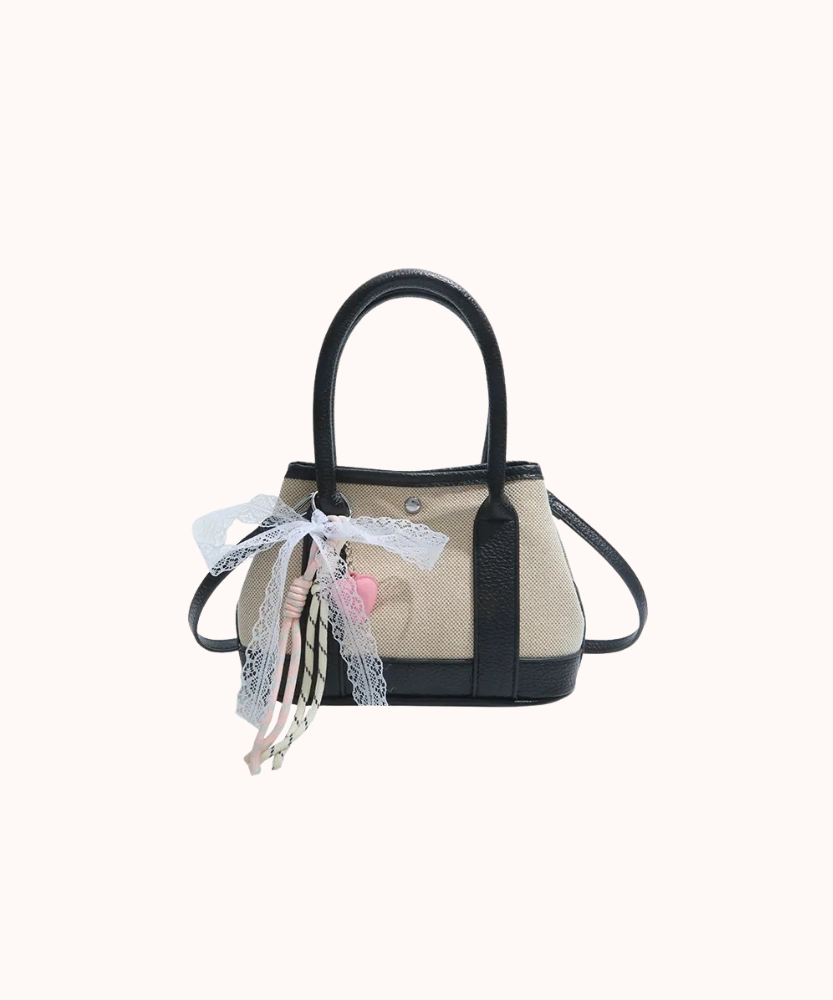 Liorvane Lace Charm Mini Handbag