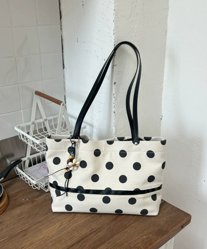 Poisara Polka Dot Tote Bag