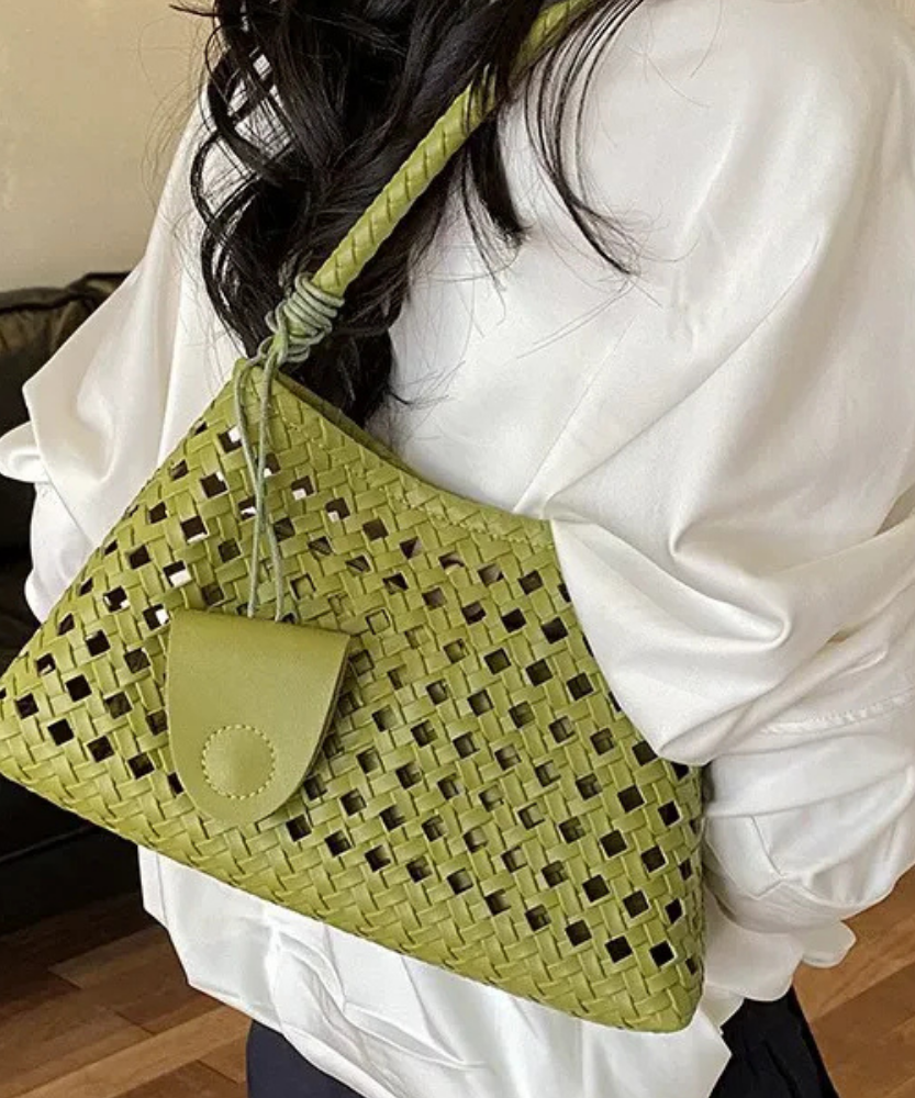Tesoria Woven Shoulder Bag