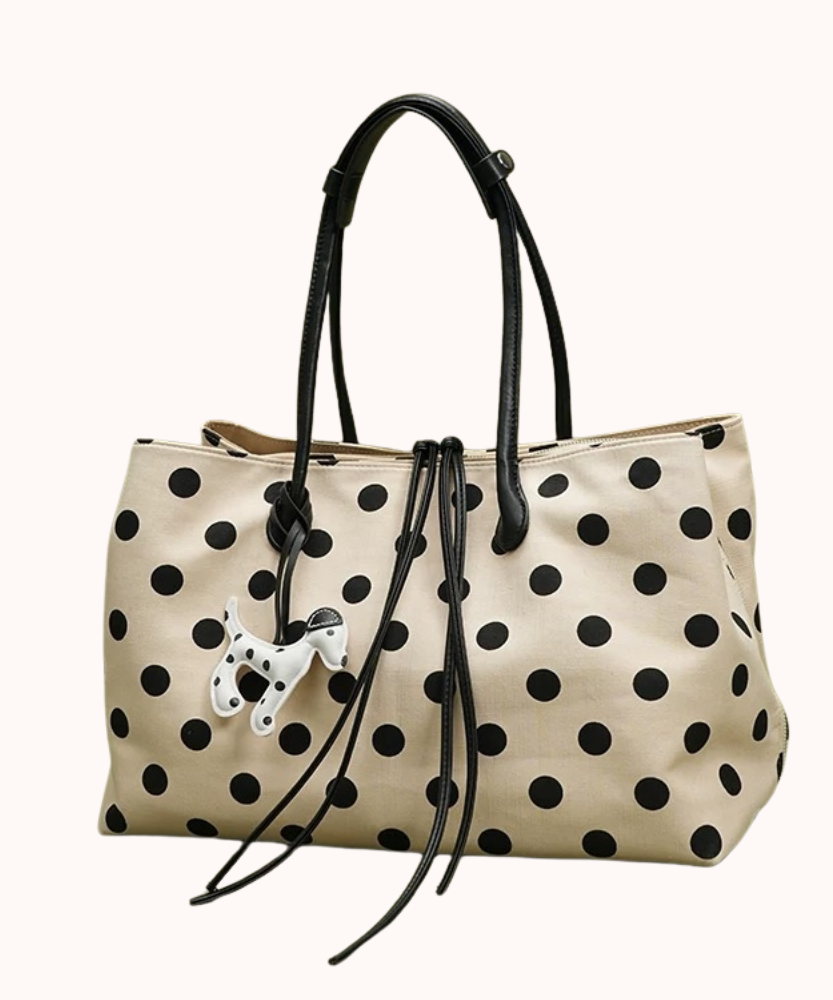 Perlina Polka Dot Tote Bag