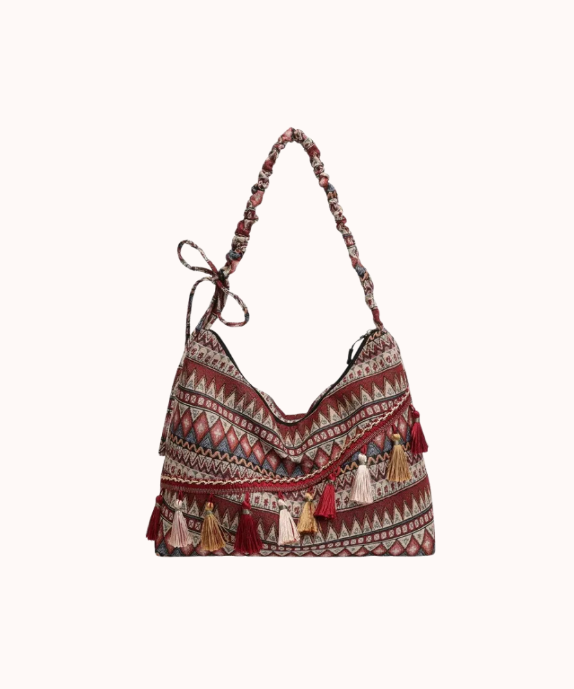 Marivelle Tassel-Trim Tote Bag