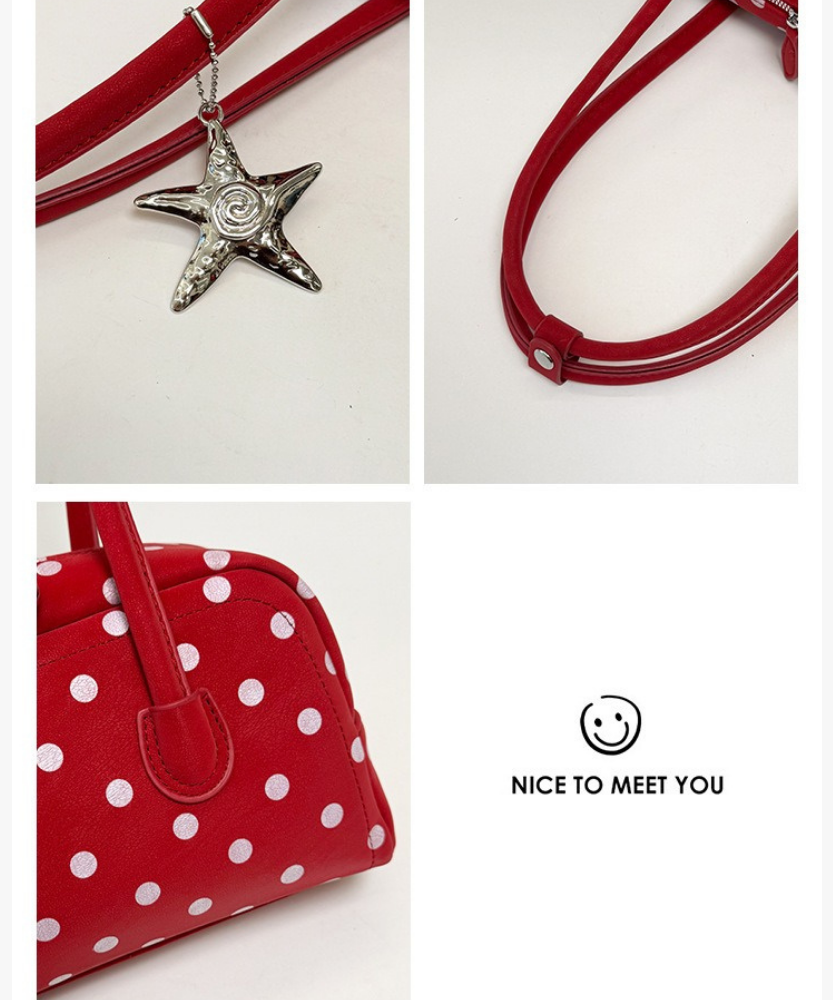 Poléris Polka Dot Barrel Bag