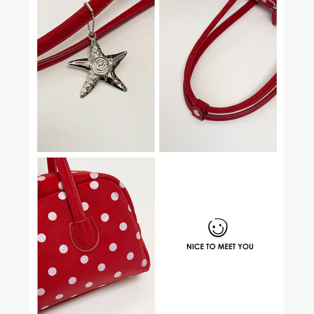 Poléris Polka Dot Barrel Bag
