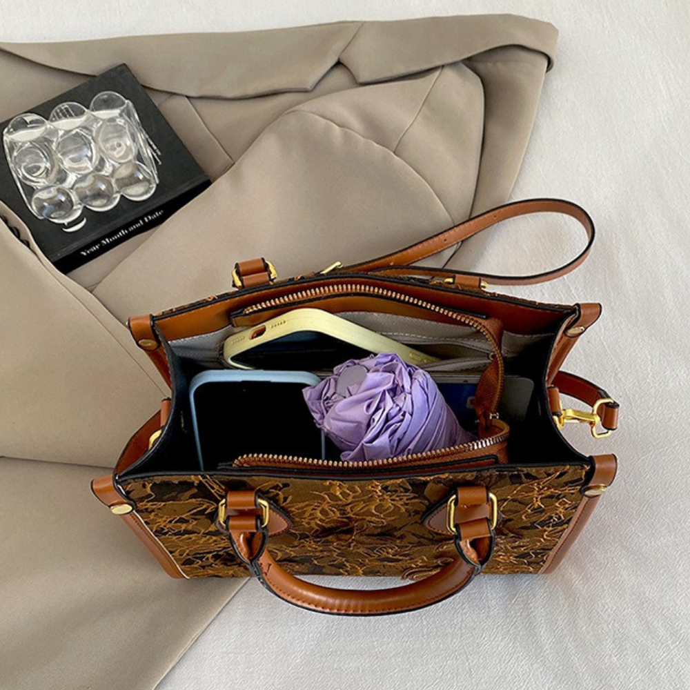 Evarielle Floral Lace Satchel Bag