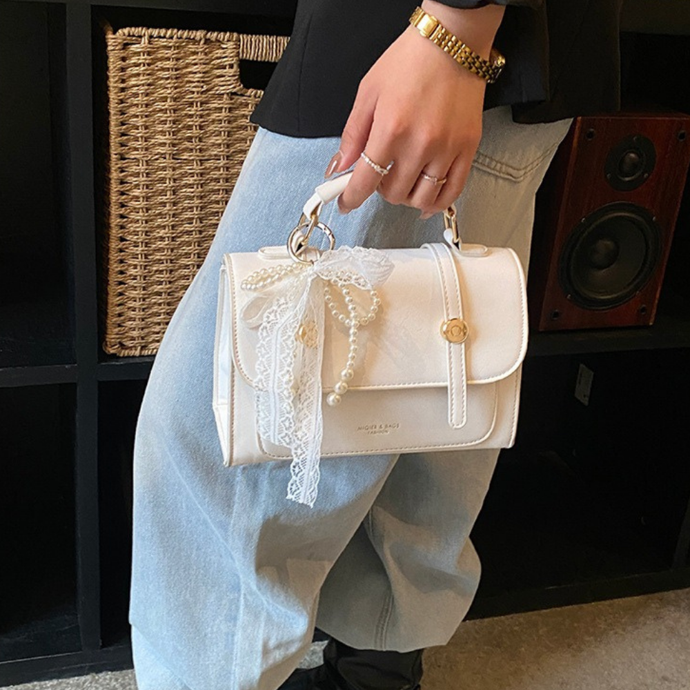 Vessara Top Handle Flap Bag