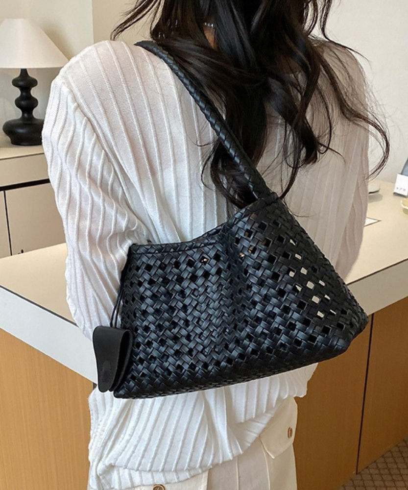 Tesoria Woven Shoulder Bag