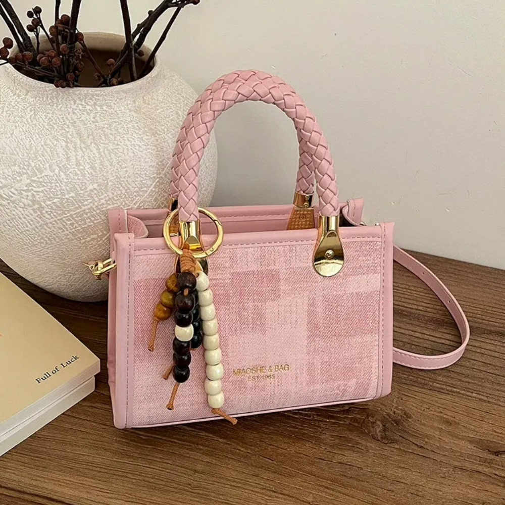 Capucine Braided Handle Mini Handbag