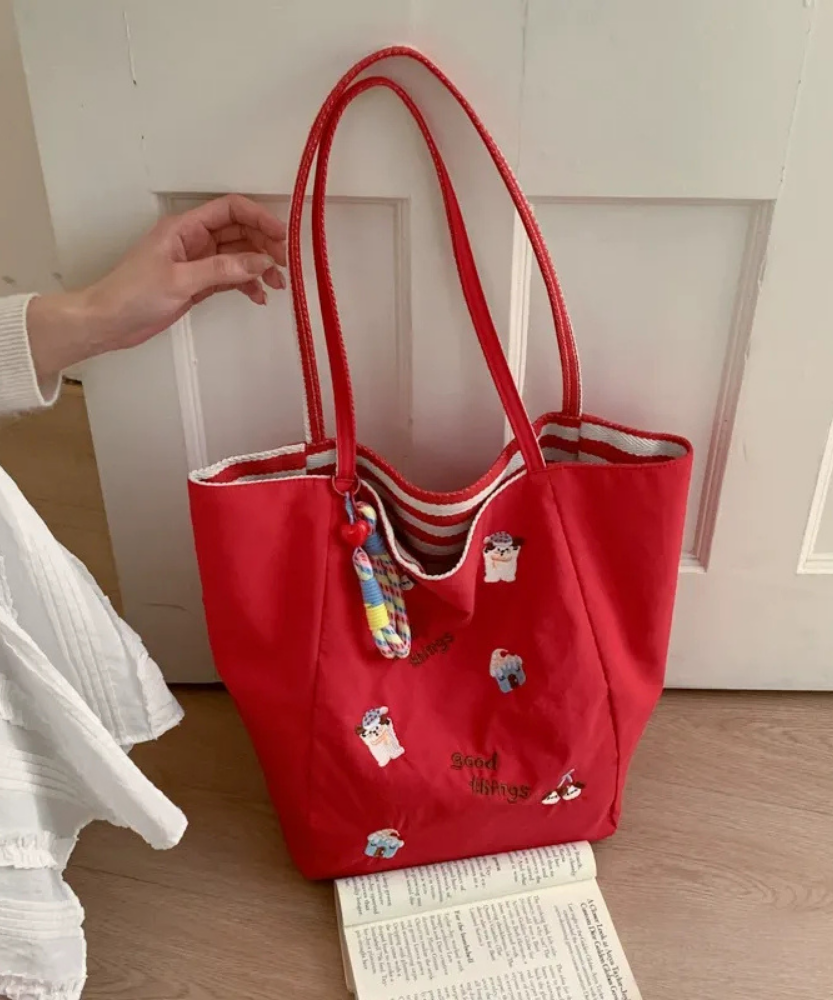 Fioratta Embroidered Tote Bag