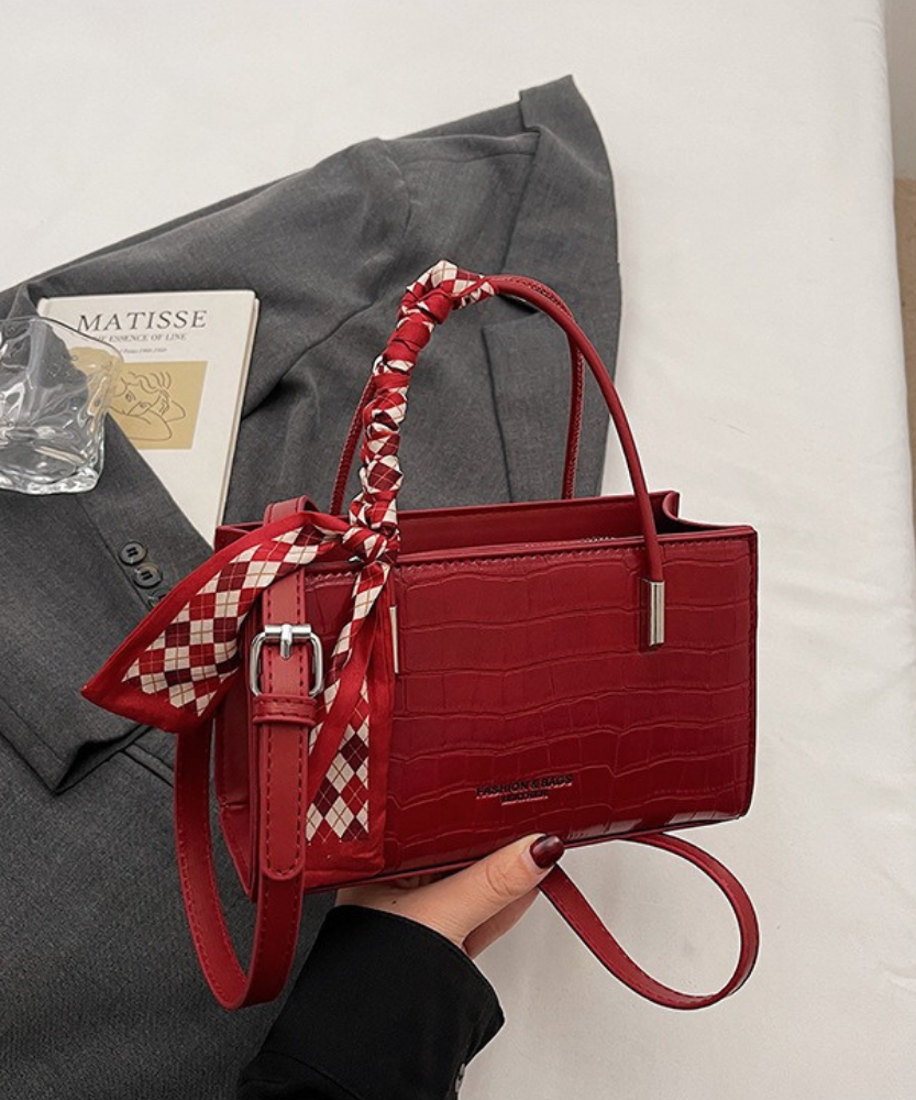 Novera Croc-Embossed Mini Shoulder Bag