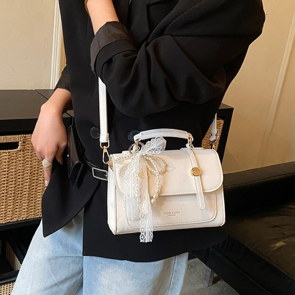 Vessara Top Handle Flap Bag