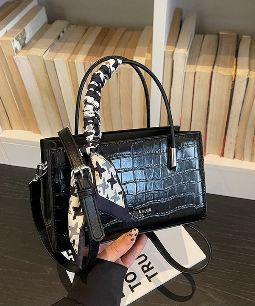 Novera Croc-Embossed Mini Shoulder Bag