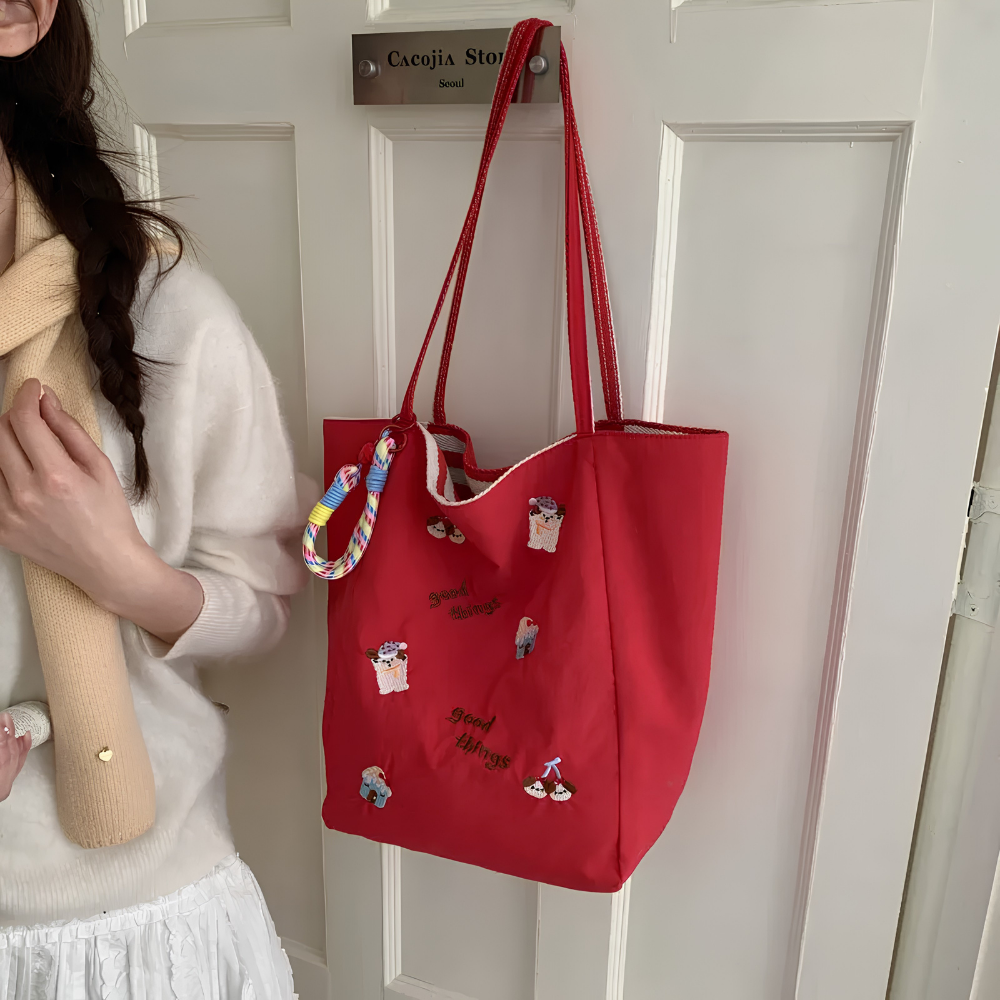 Fioratta Embroidered Tote Bag