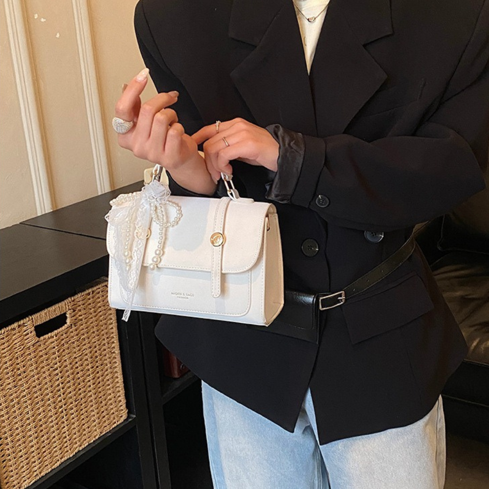 Vessara Top Handle Flap Bag