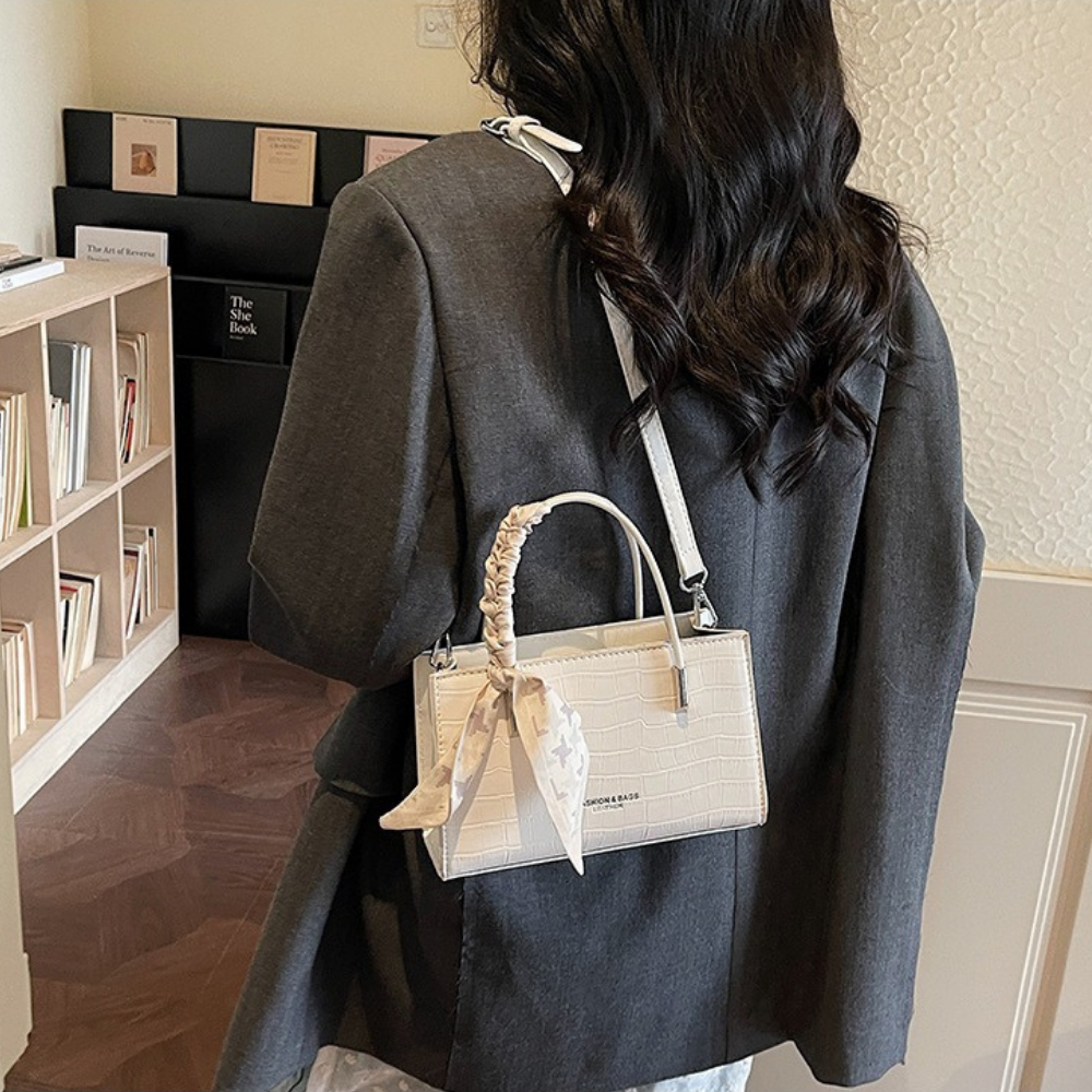 Novera Croc-Embossed Mini Shoulder Bag