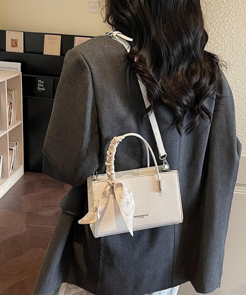 Novera Croc-Embossed Mini Shoulder Bag