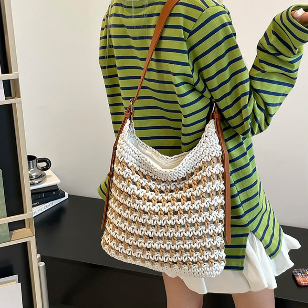 Briselia Woven Shoulder Bag